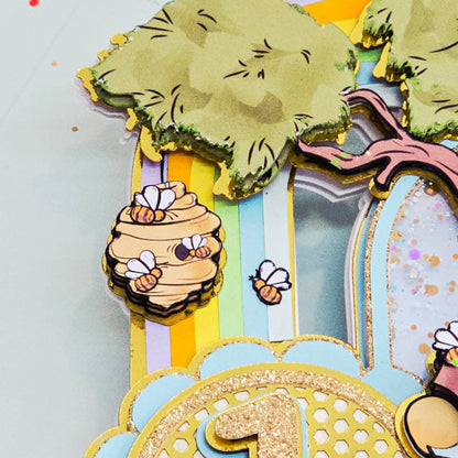 Cake Topper Ourson Vintage
