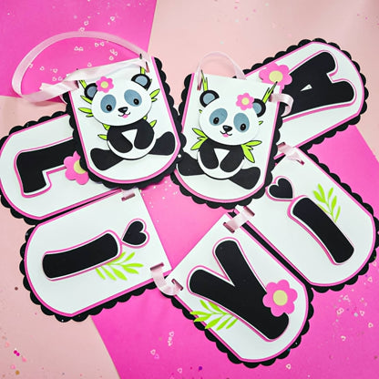 Banderole de fête Petite Panda