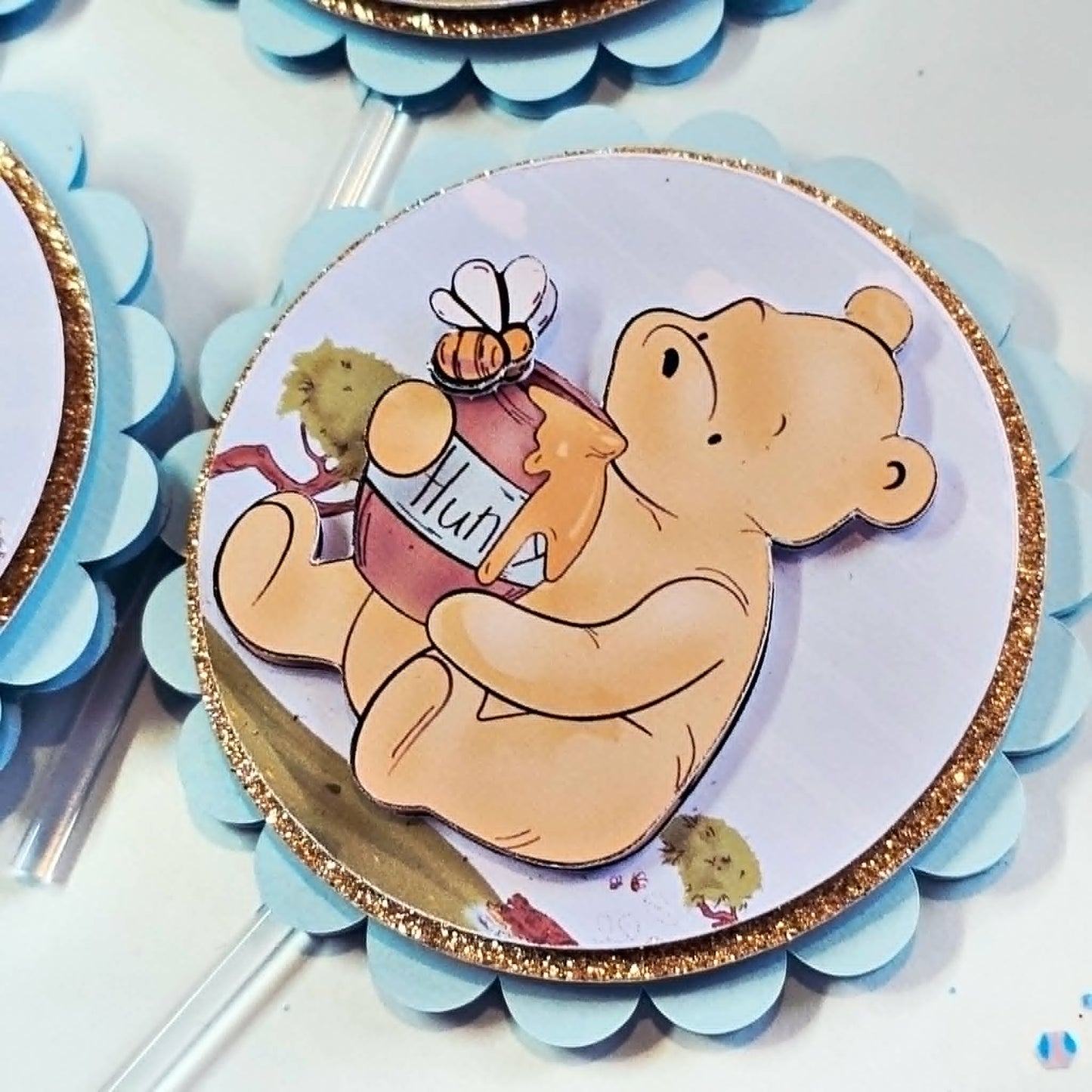 Cupcake Topper Ourson Vintage