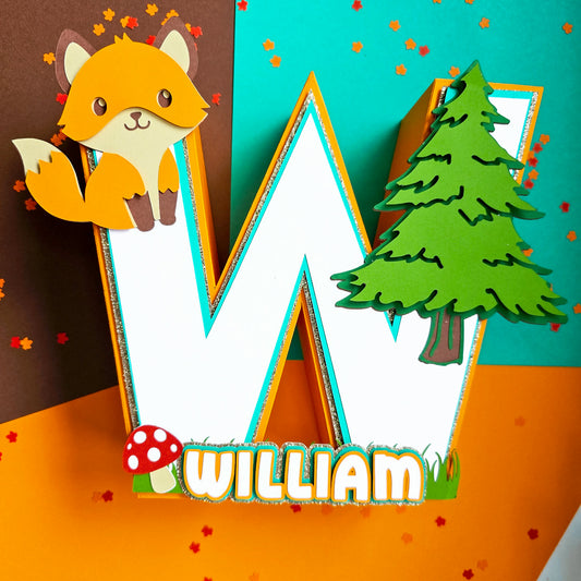 Lettre 3D Petit Renard