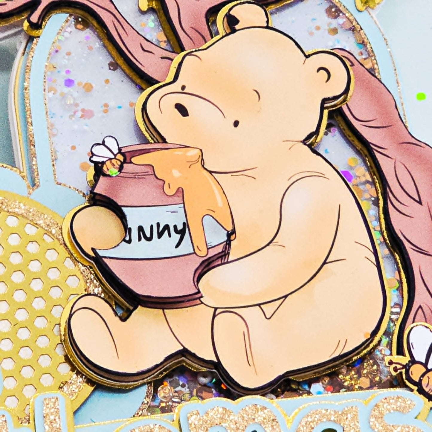 Cake Topper Ourson Vintage